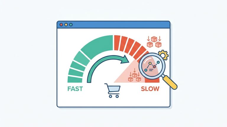 A minimalistic dark-blue vector illustration of an empty web browser